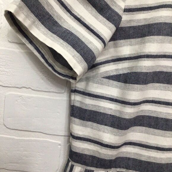 DRESS 100% cotton dress Twik Simons blue white stripes in small - Picture 8 of 16